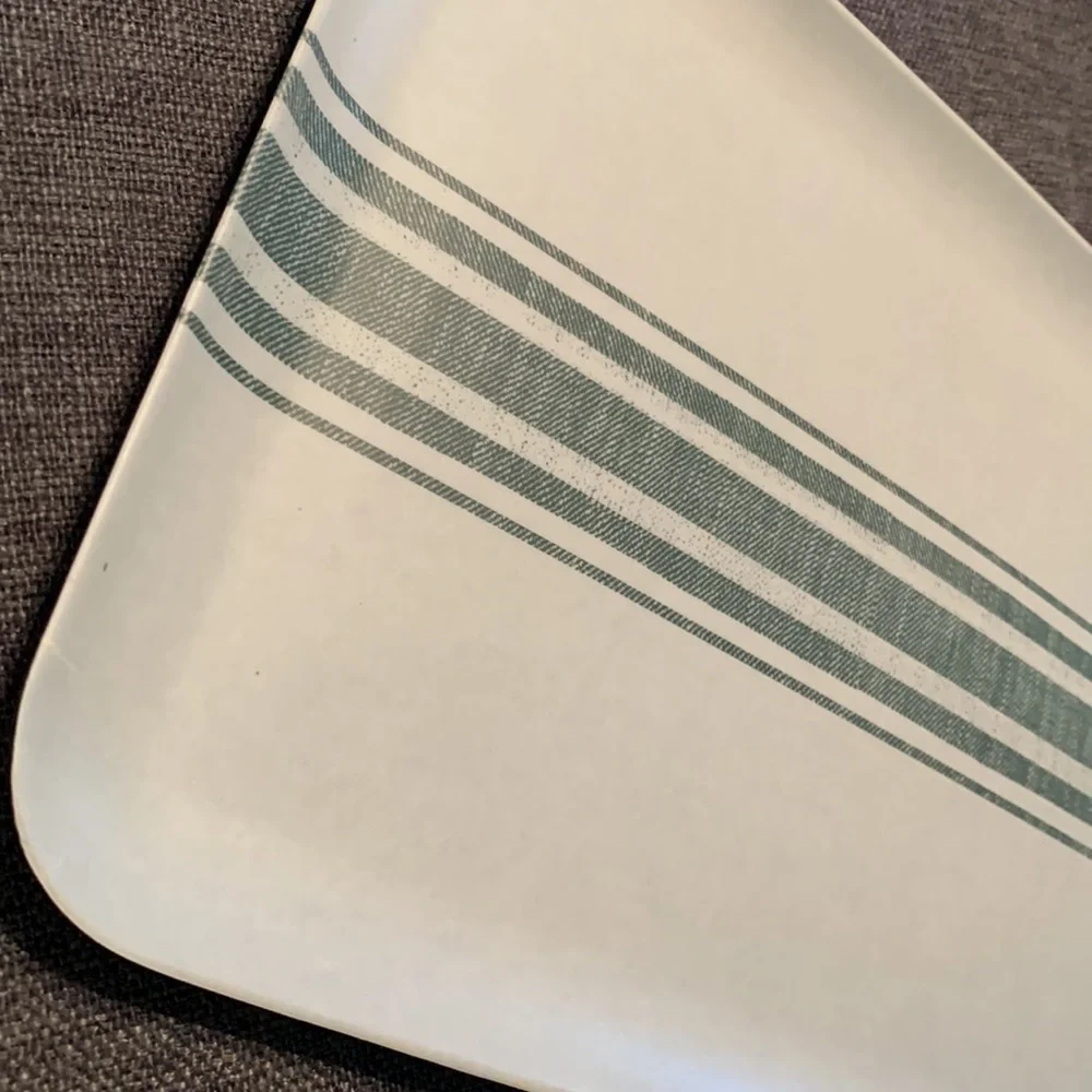 Hearth & Hand Variegated Center Striped Melamine Serve Tray